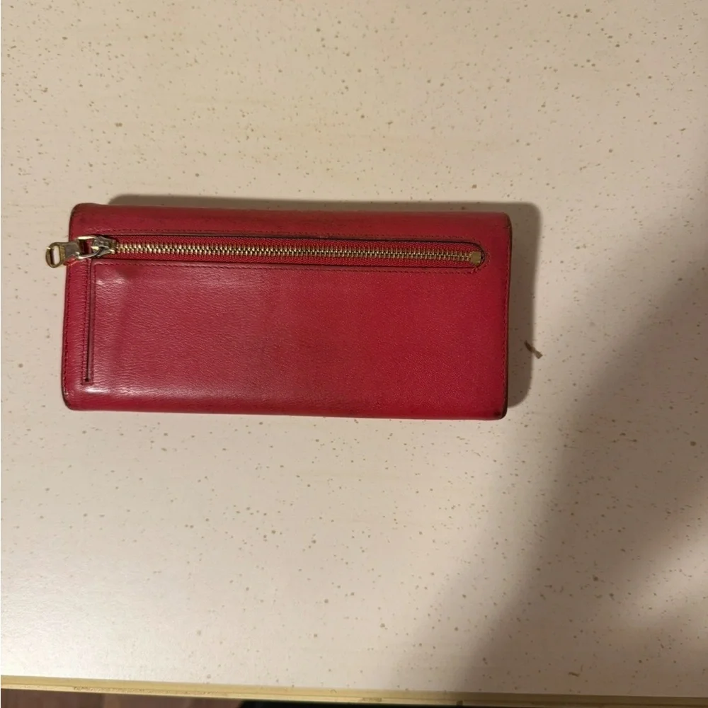 Loewe Cherry Red Leather Wallet - Picture 2 of 15